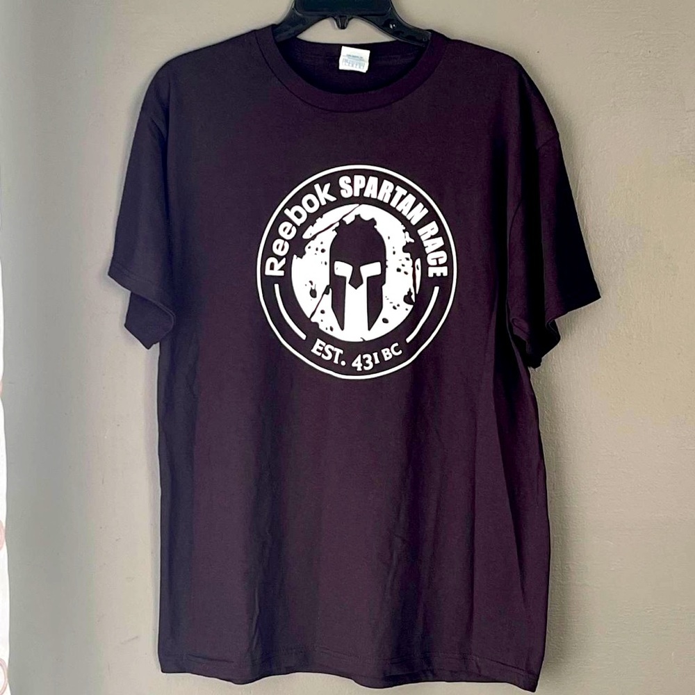 I am Training for a Spartan Race Adult Large Black TShirt Short Sleeves